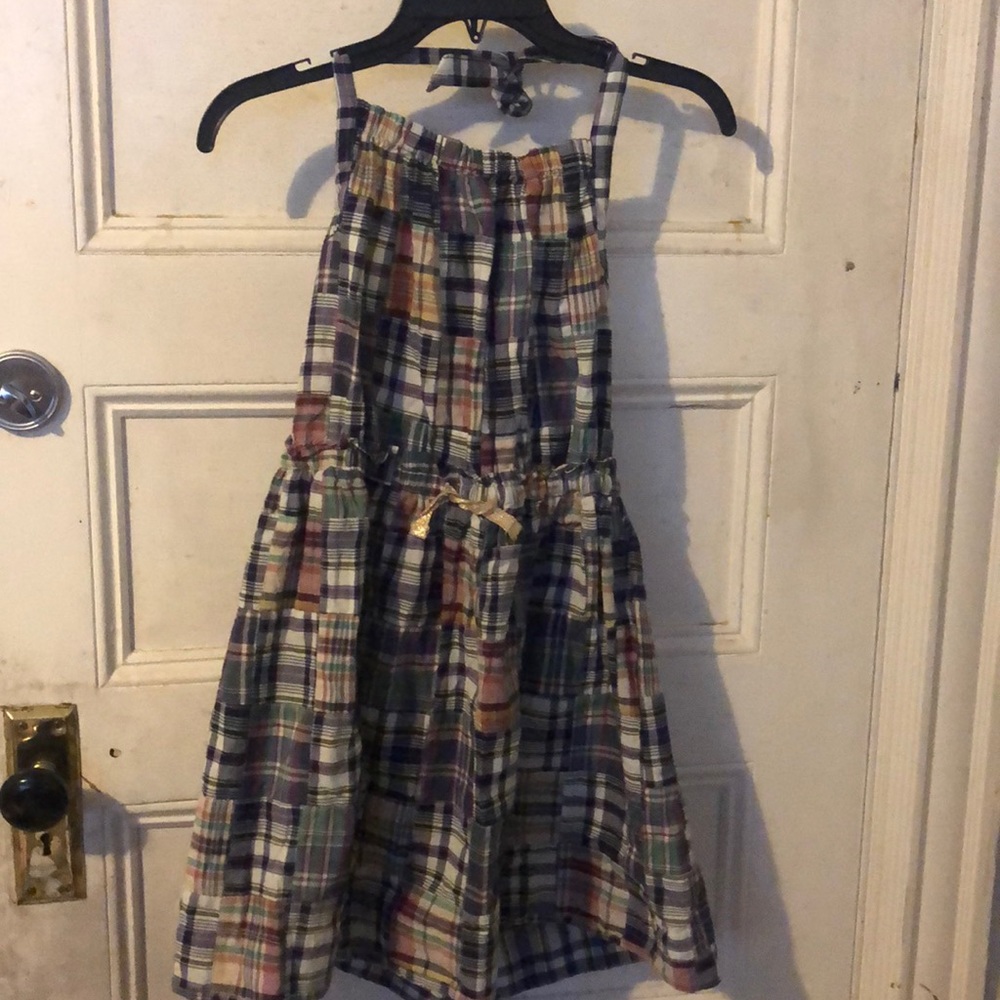 Crewcuts madras halter dress